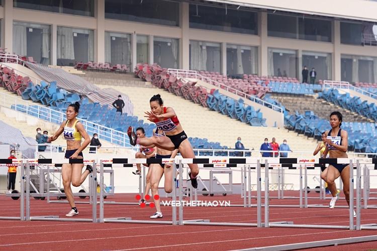 Người đẹp Mỹ Tiên vô địch chạy 100m rào quốc gia, vượt thông số HCV SEA Games 30