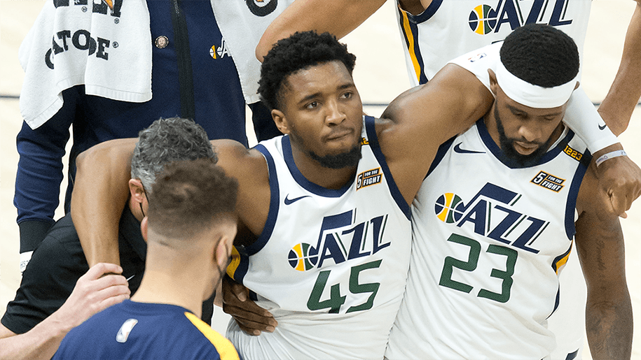 Đang bay cao, Utah Jazz lo âu với chấn thương của sao trẻ Donovan Mitchell
