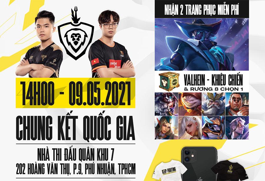 Vé chung kết Liên Quân ĐTDV Mùa Xuân 2021 có gì hot?
