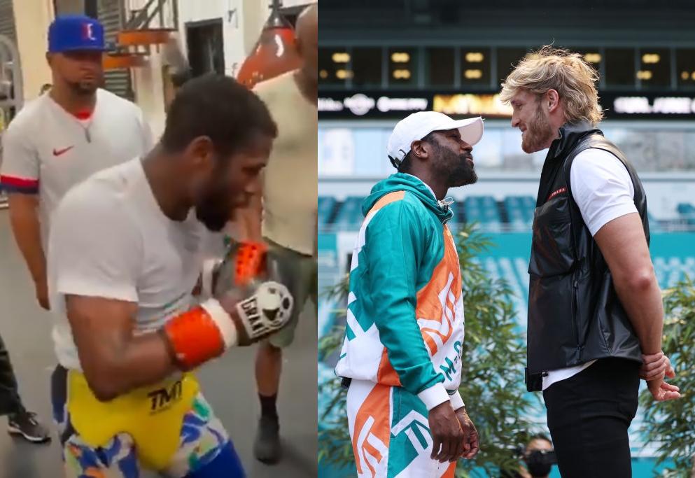 VIDEO Floyd Mayweather Jr trở lại tập luyện chuẩn bị đấu Logan Paul
