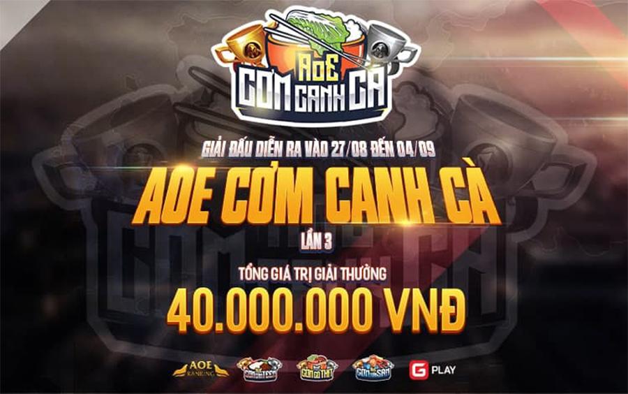 AoE Cơm Canh Cà lần 3 ấn định ngày khởi tranh