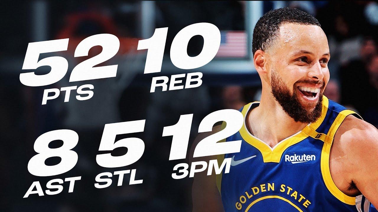 Stephen Curry ném 12 quả 3 điểm, ghi 52 điểm trước Grizzlies: Chinh phục nhiều cột mốc lịch sử