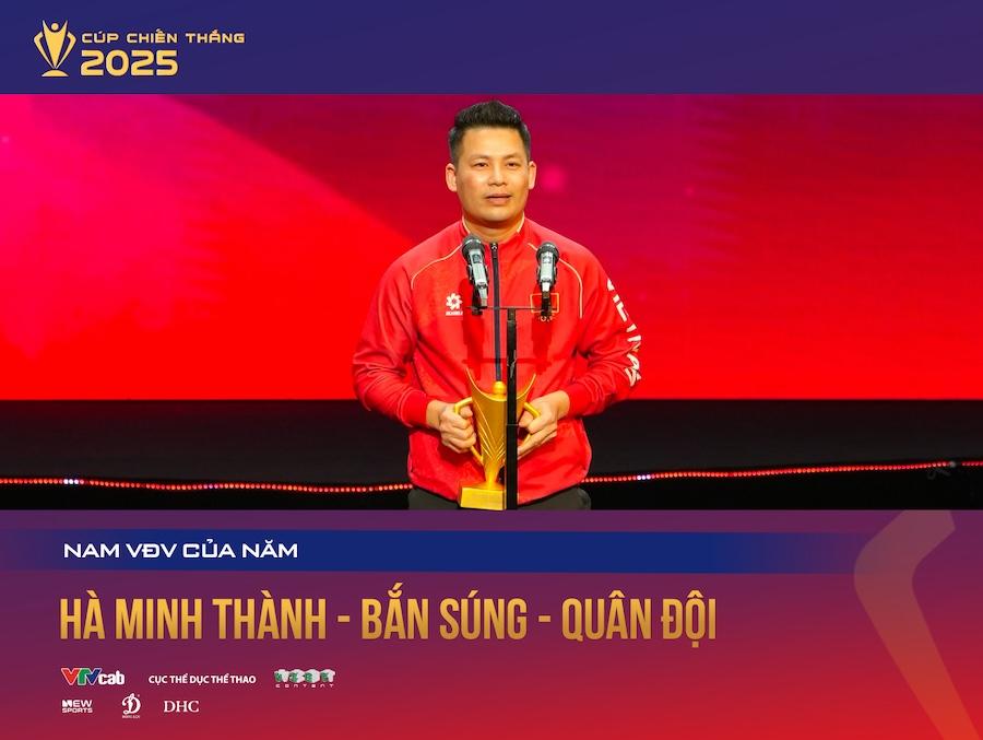 Xạ thủ U40 Hà Minh Thành nhận danh hiệu VĐV nam của năm Cúp Chiến Thắng 2025