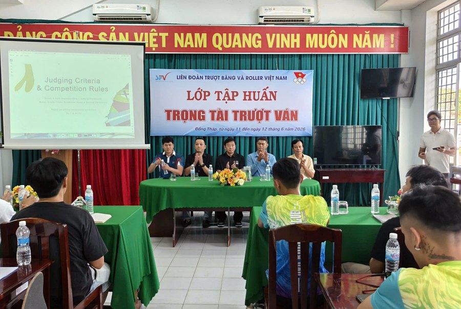 Tập huấn trọng tài sẵn sàng cho môn Trượt ván tại Đại hội Thể thao toàn quốc 2026