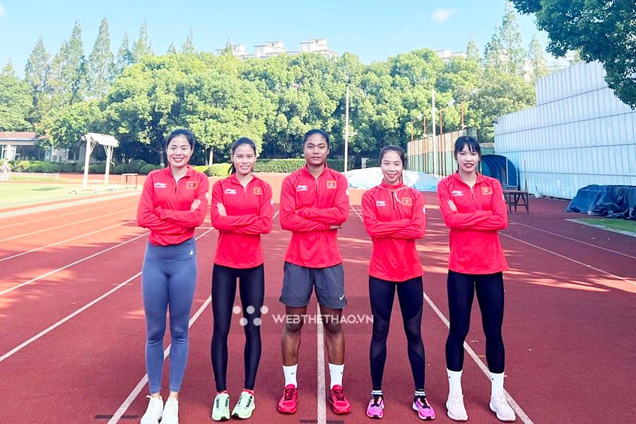 Tổ chạy 4x400m nữ Việt Nam ổn định tập luyện ở Thượng Hải, chờ ngày “săn vàng” ASIAD 19