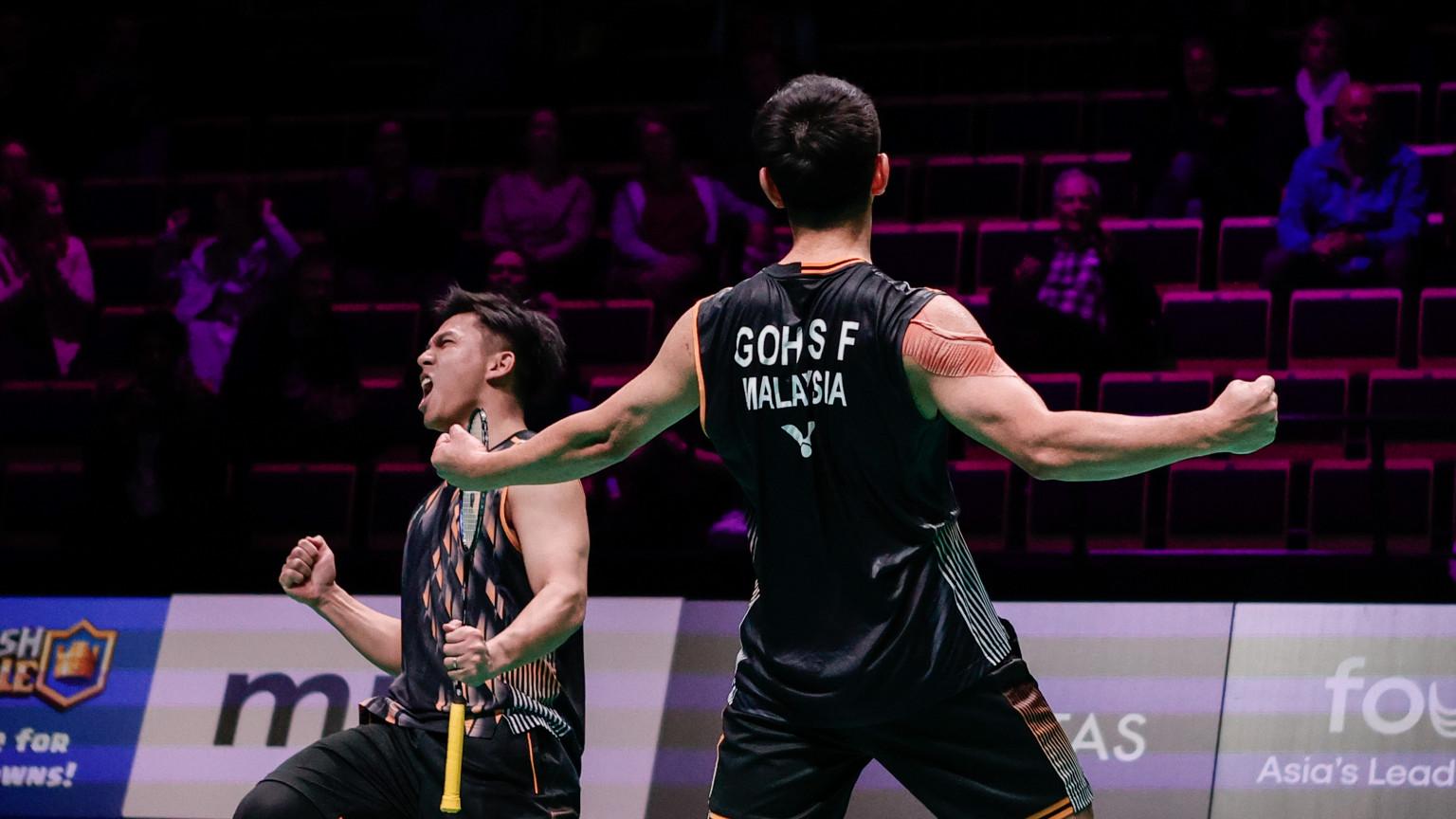 Đôi nam cầu lông Goh - Izzuddin tiếp tục bay bổng ở Arctic Open 2024