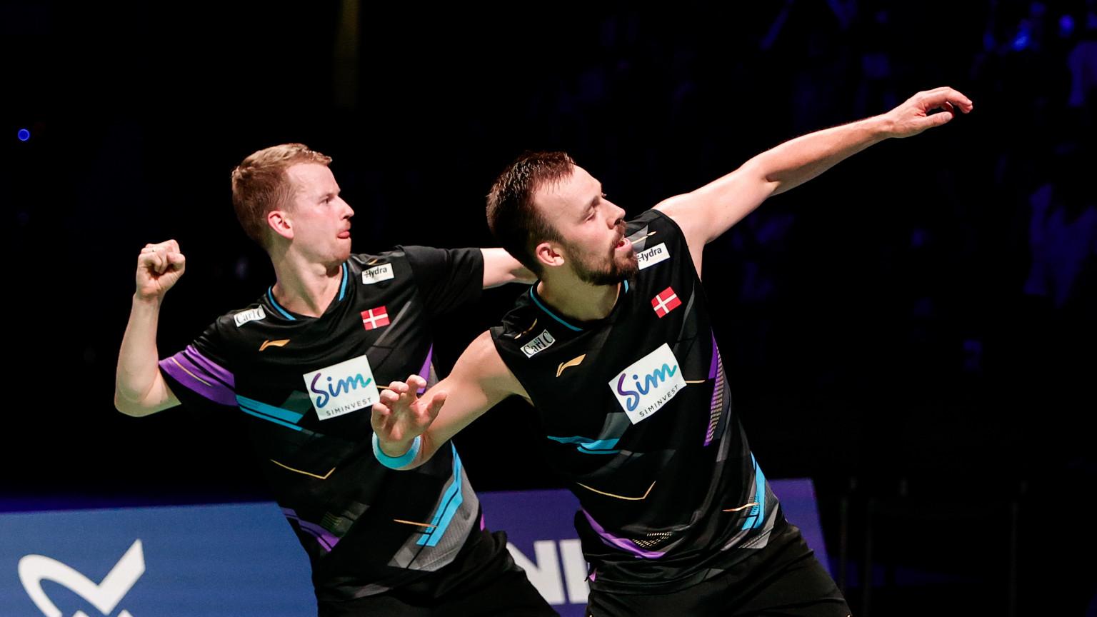 Đôi nam cầu lông Kim Astrup / Anders Skaarup Rasmussen khát khao biến cơ hội vô địch Denmark Open thành hiện thực
