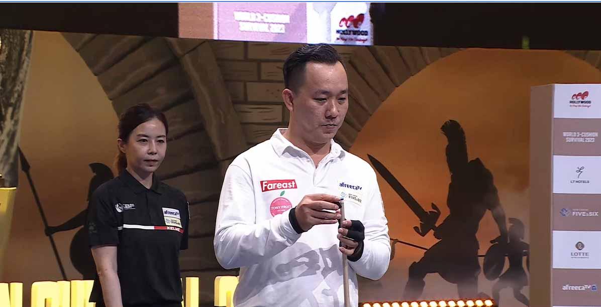 Tứ kết billiard carom 3 băng World Survival 2023: Đào Văn Ly, Trần Quyết Chiến nhẹ nhõm vào bán kết
