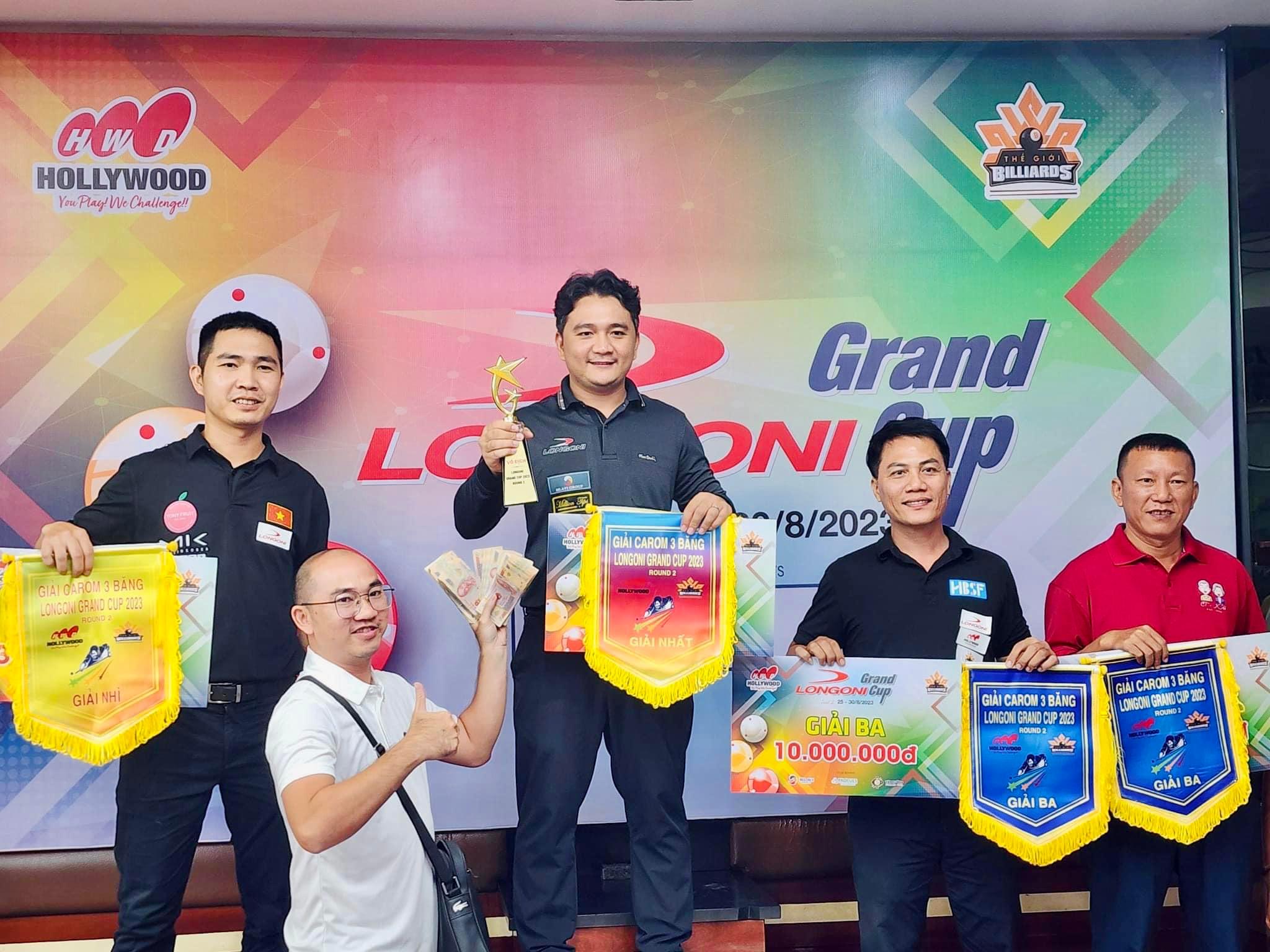 Vô địch giải billiards Longoni Grand Cup, Trần Thanh Lực giành giải thưởng 100 triệu đồng