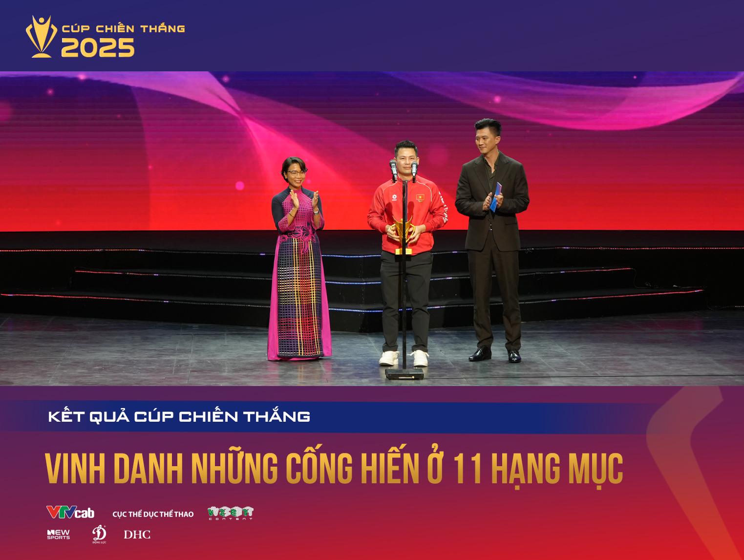Toàn cảnh Cúp Chiến thắng 2025: Đêm vinh danh những tinh hoa của Thể thao Việt Nam