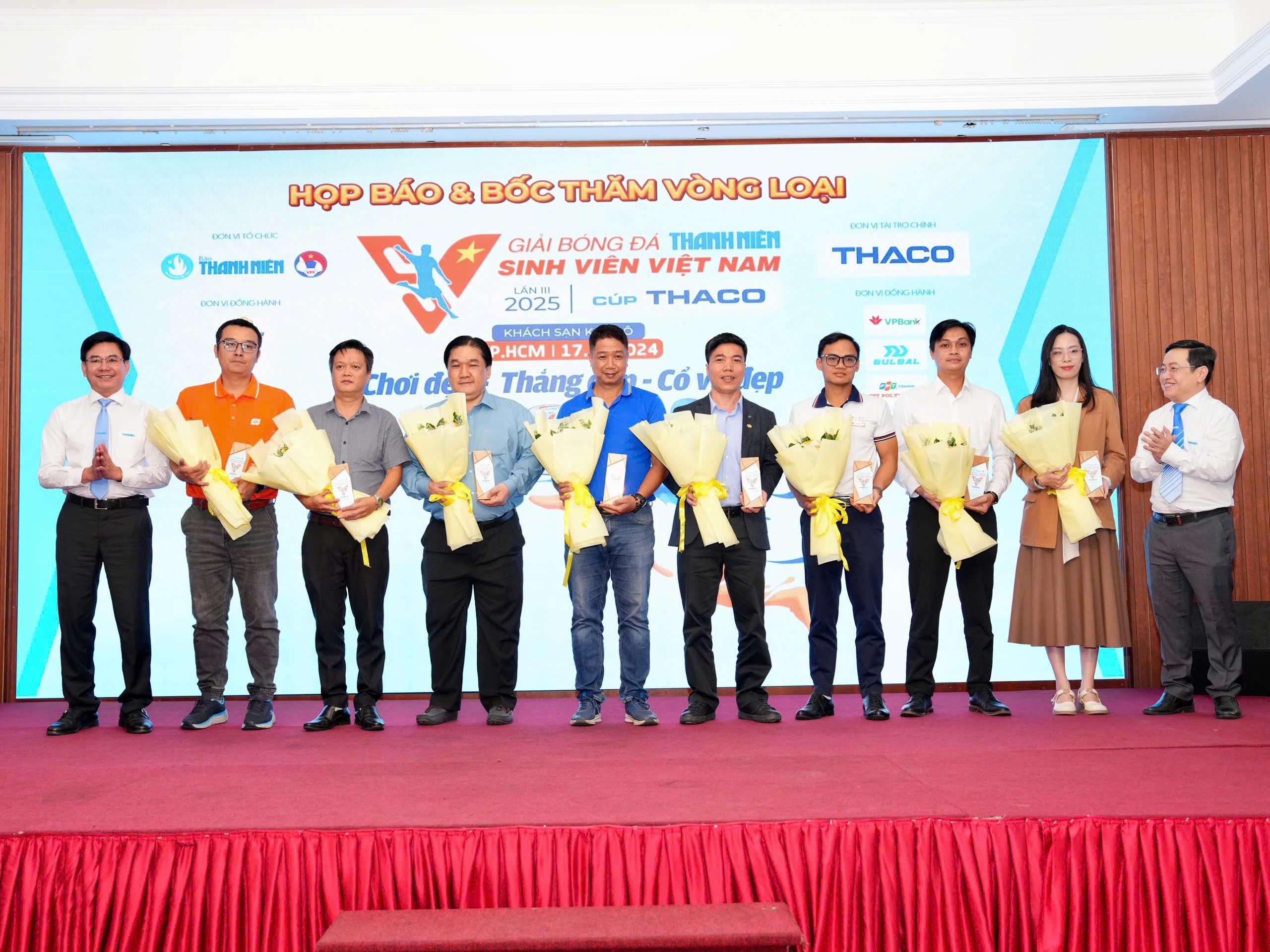 Lễ công bố và bốc thăm xếp lịch thi đấu vòng loại Giải bóng đá Thanh Niên sinh viên Việt Nam lần III - 2025 Cúp THACO