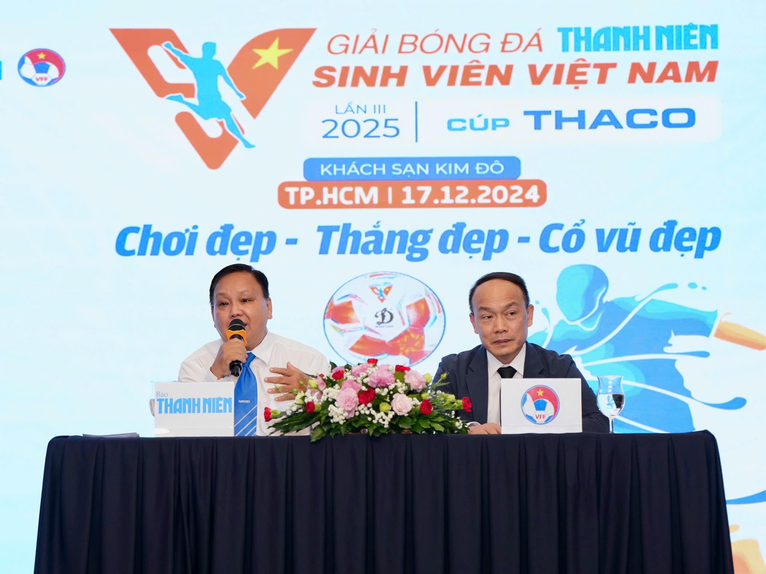 Báo Thanh Niên tổ chức Giải bóng đá Thanh Niên sinh viên quốc tế 2025 - Cúp THACO
