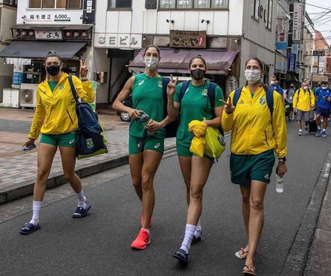 Sang Nhật Bản, tuyển bóng chuyền Brazil giao hữu với Italia trước thềm Olympic
