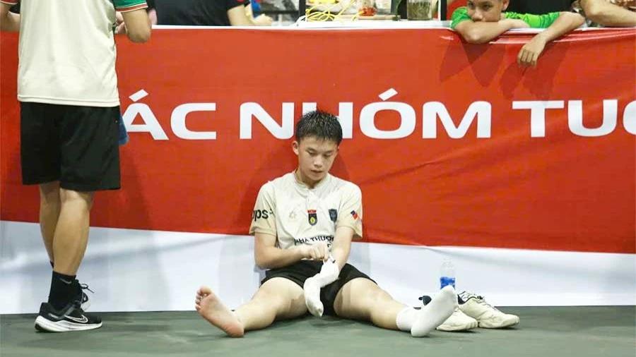 Vượt chấn thương, Khánh Nam tạo màn ngược dòng cảm xúc tại giải pickleball trẻ quốc gia