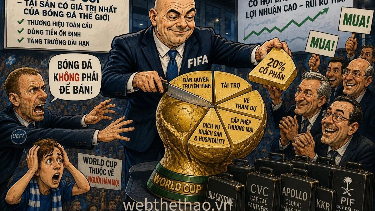 FIFA lùi bước vụ bán cổ phần World Cup, nhưng bóng đá sẽ không còn như cũ