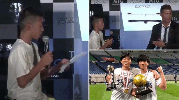 Cậu bé bị cười nhạo viết tiếp giấc mơ nhờ lời khuyên của Ronaldo