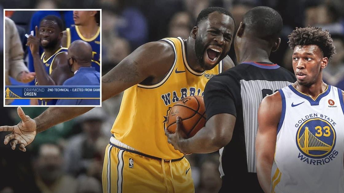 Video: Draymond Green bị đuổi khỏi sân vì mắng ... đồng đội