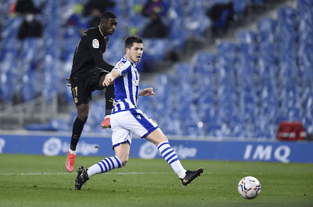 Dembele ghi bàn độc đáo cho Barca bằng hai chân như một