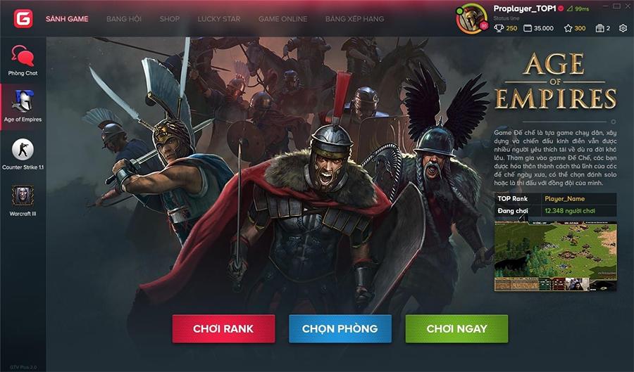 AoE 20 sau 20 năm tồn tại và bước đột phá đến từ Gametv Plus 1.0 Ranking