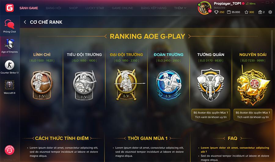 AoE Ranking: Bước đột phá mới cho thể thao điện tử chuyên nghiệp