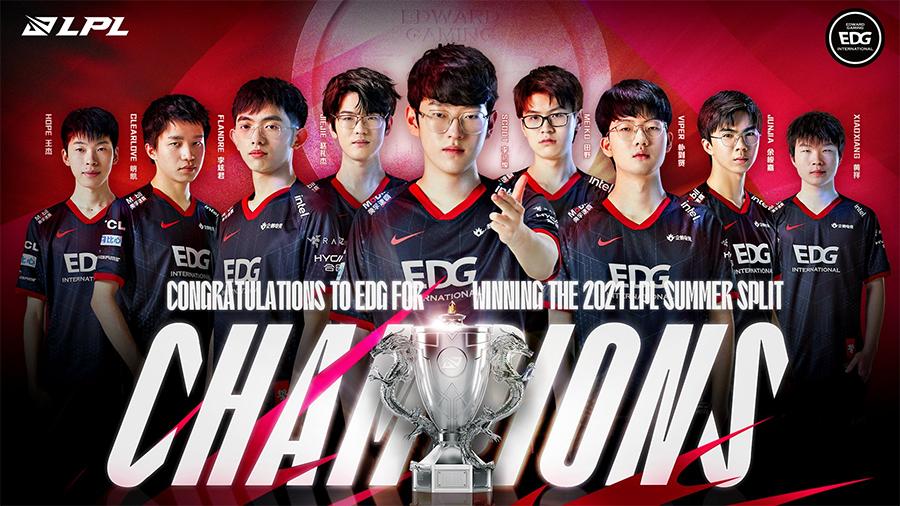 Kết quả chung kết LPL Mùa Hè 2021: Hạ FPX, EDG lên ngôi vô địch