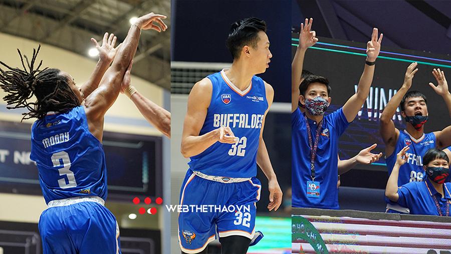 Hanoi Buffaloes dội cơn mưa 3 điểm lớn nhất lịch sử VBA, thắng đậm tuyển bóng rổ QG
