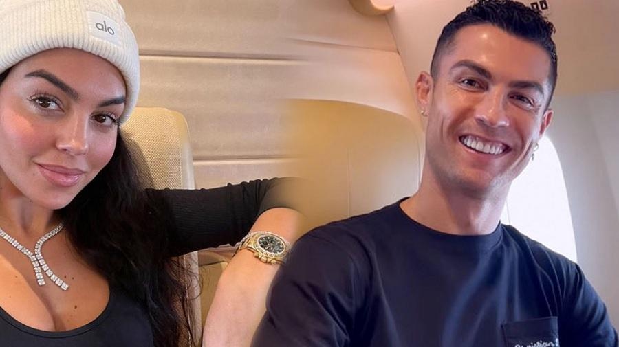 Hình ảnh Ronaldo cùng gia đình đến Al Nassr bằng máy bay riêng