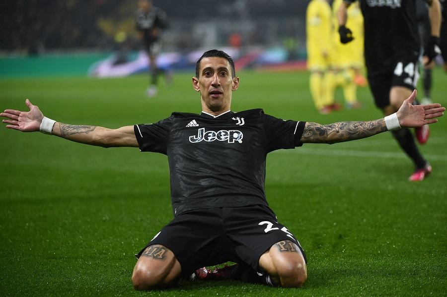 Di Maria lập hat-trick cho Juventus với số cú sút trúng đích kỷ lục