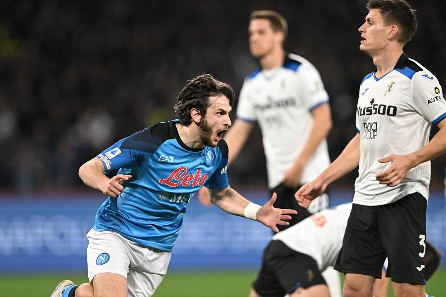 Ghi bàn cho Napoli, Kvaratskhelia sánh ngang thành tích của Haaland