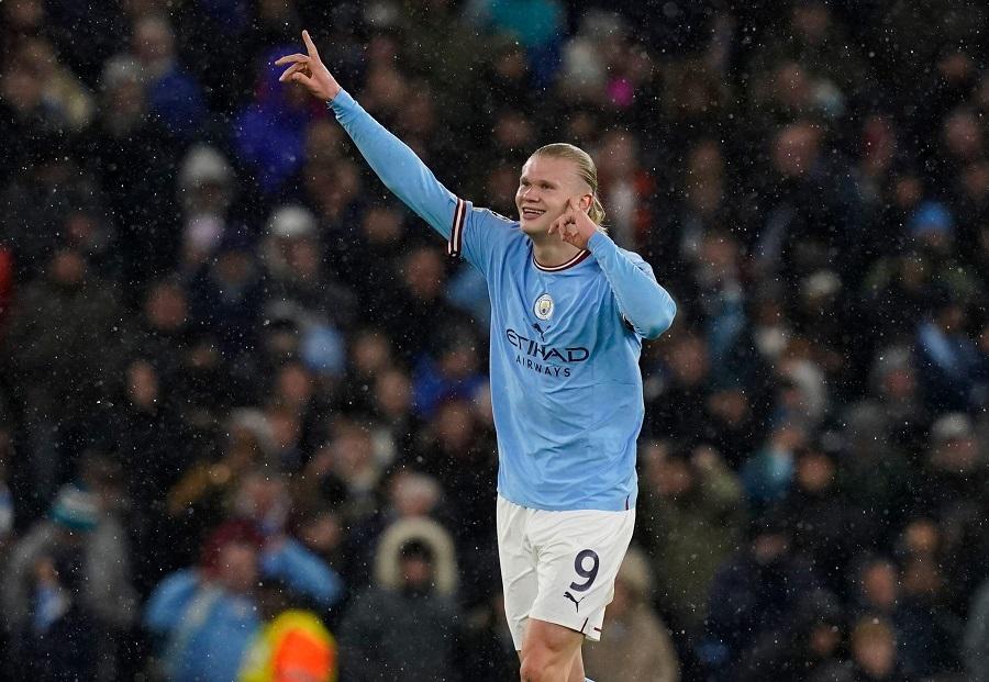 Haaland lập hat-trick hoàn hảo cho Man City ở Champions League