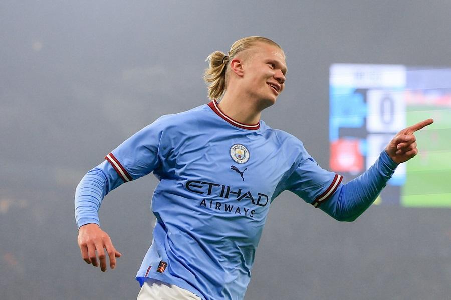 Haaland ghi bàn tốt hơn Ronaldo trong mùa đầu tiên ở Man City