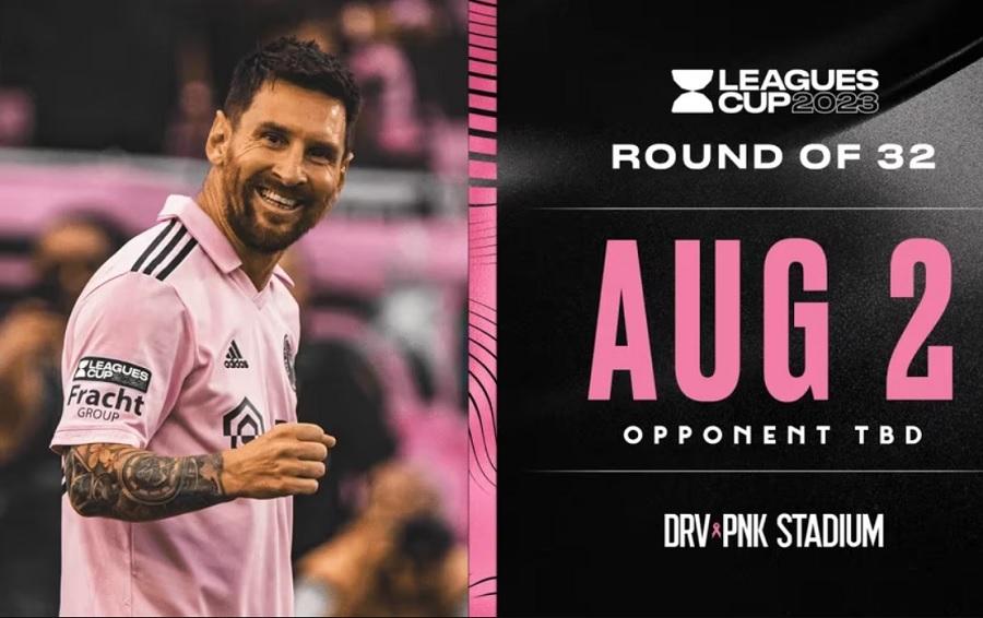 Lịch thi đấu trận tiếp theo của Messi với Inter Miami ở Leagues Cup