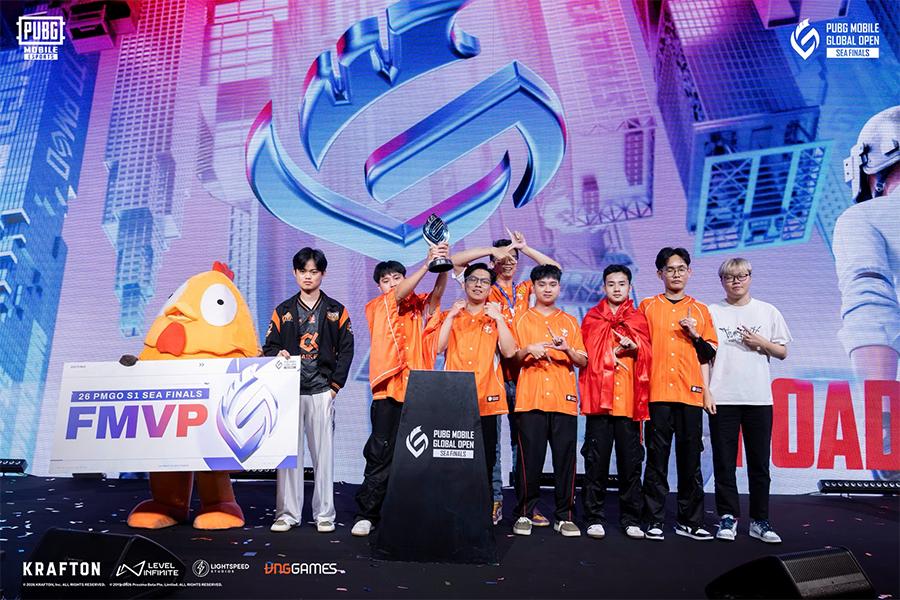 Team Flash vô địch PMGO SEA Finals 2026, PUBG Mobile Việt Nam thống trị Đông Nam Á