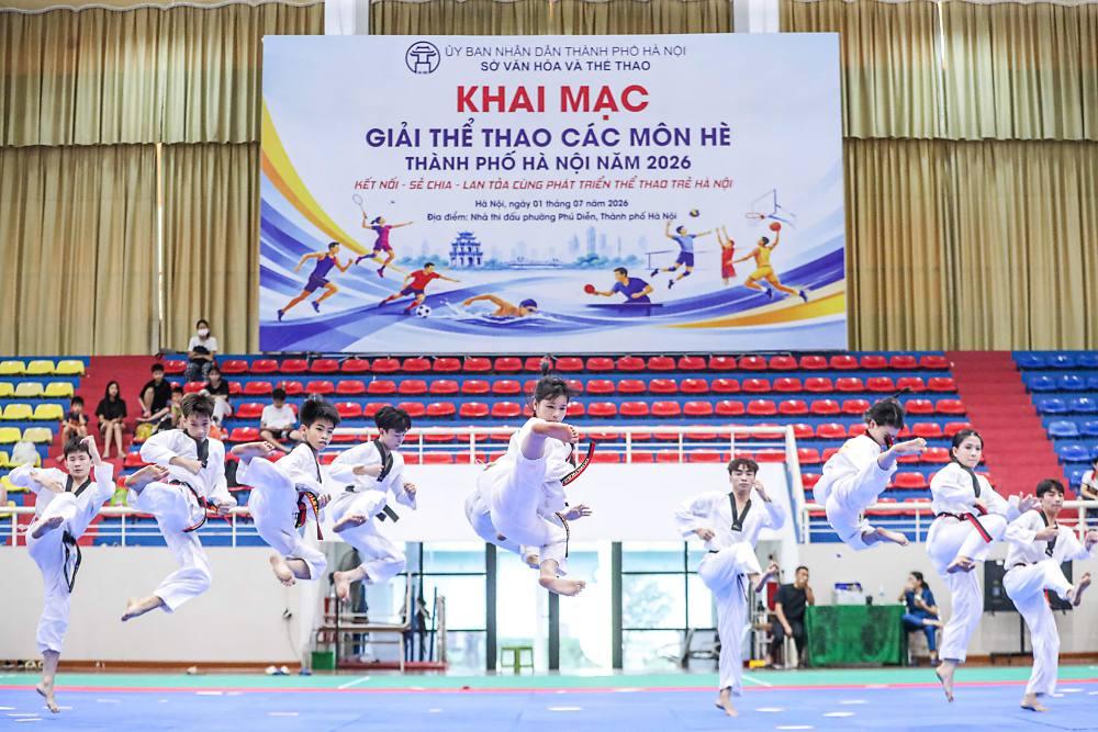 Giải thể thao các môn hè Hà Nội 2026 quy tụ lượng VĐV tham dự đông kỷ lục, pickleball lần đầu xuất hiện