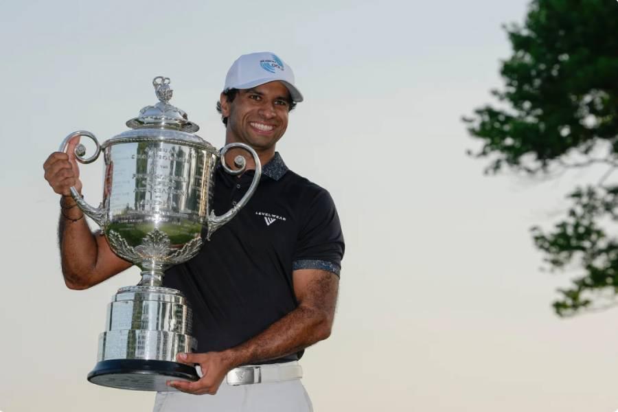 Từ kẻ ngoài tâm điểm đến nhà vô địch major: Aaron Rai viết nên câu chuyện cổ tích làng golf tại Aronimink