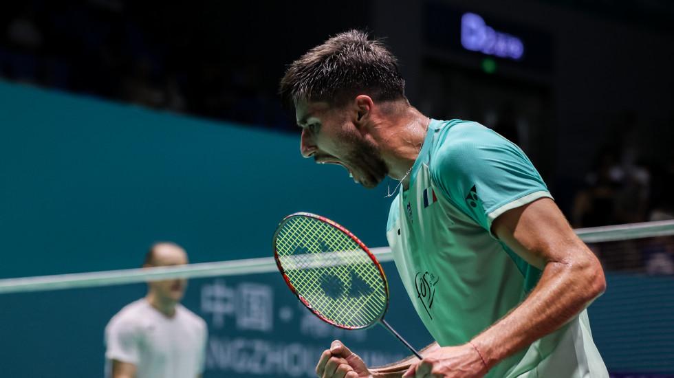 Cầu lông Pháp "gà nhà bôi mặt đá nhau": Toma Junior đánh bại Lanier ở Victor China Open 2025