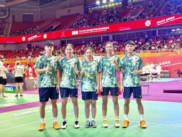 Việt Nam hạ Slovenia ở Giải cầu lông vô địch đồng đội hỗn hợp trẻ thế giới BWF 2024 tranh Cúp Suhandinata