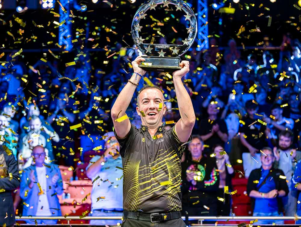 Kết quả billiard pool 9 bóng European Open 2023 mới nhất: David Alcaide vô địch đầy kịch tính