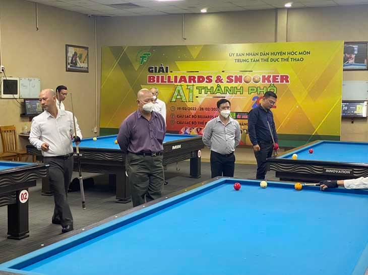 Khai mạc giải Billiards và Snooker A1 TPHCM 2022: Tranh suất dự giải TPHCM mở rộng