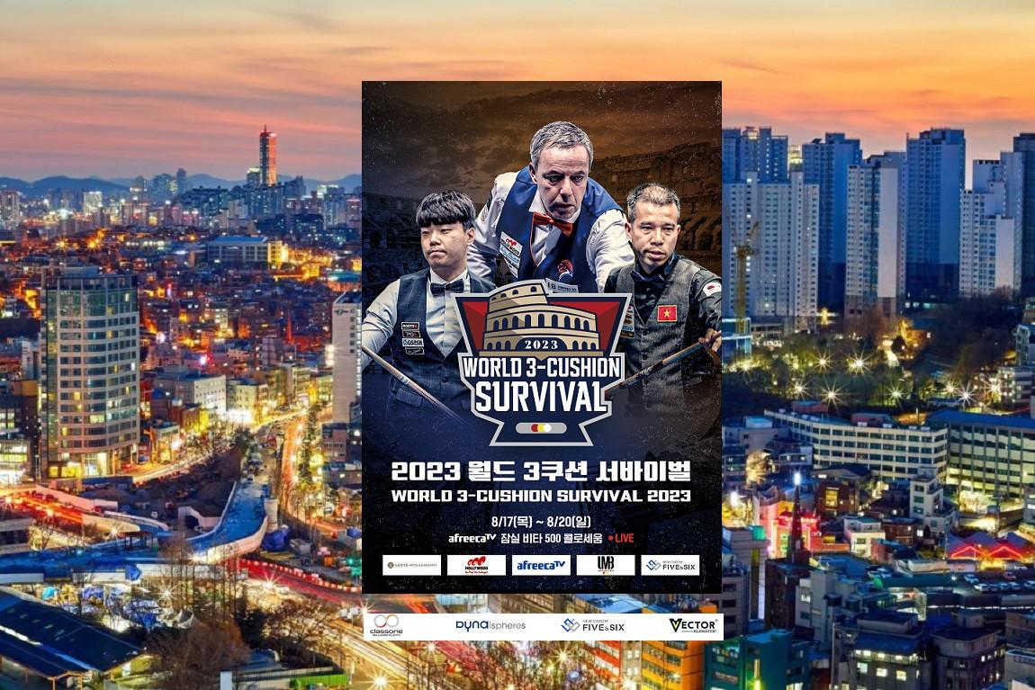 Giải billiard carom 3 băng World Survival 2023: Trần Quyết Chiến, Bao Phương Vinh, Đào Văn Ly tranh thưởng tiền tỷ