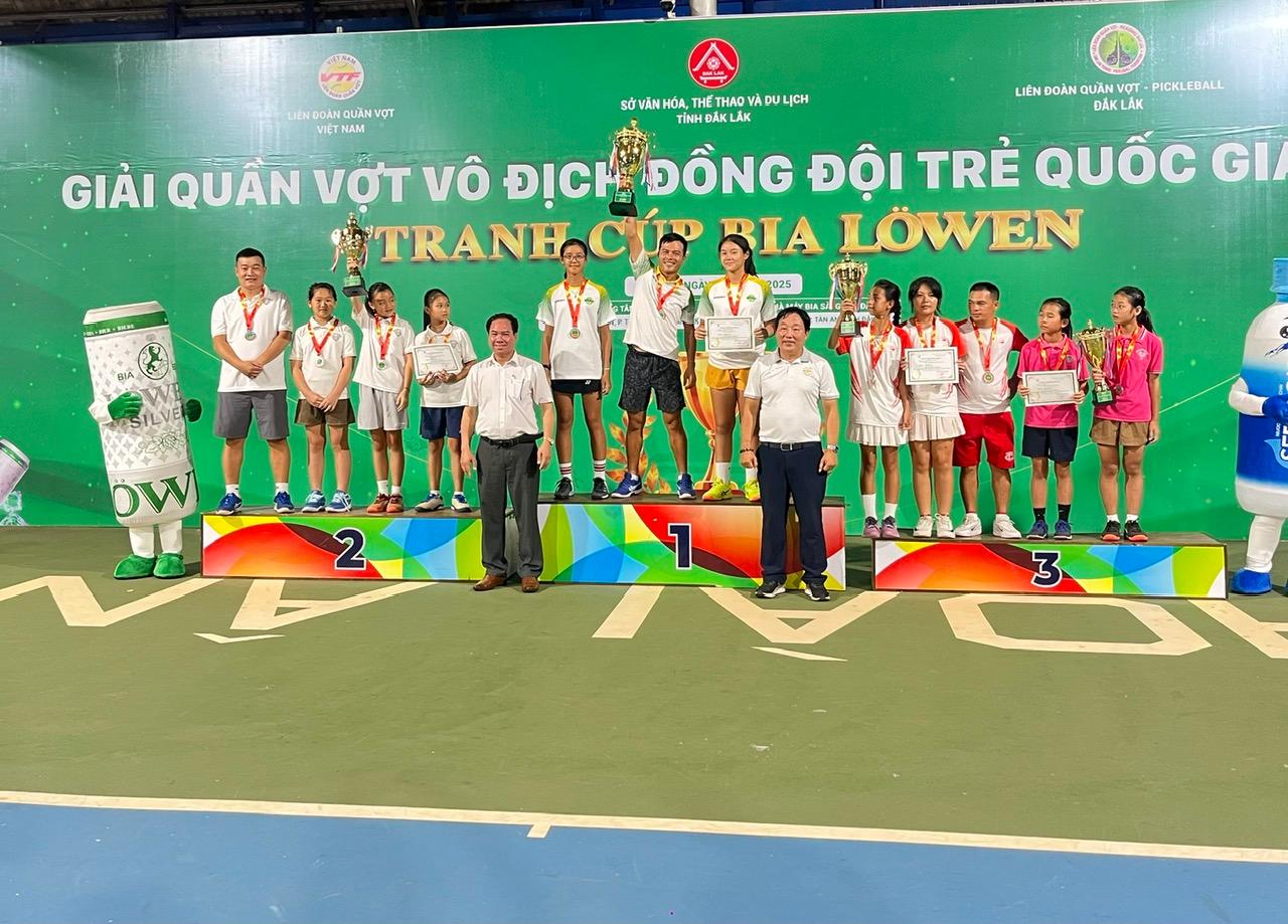 Giải Quần vợt Vô địch Đồng đội Trẻ Quốc gia – Tranh Cúp Bia Lowen 2025: TPHCM nhất toàn đoàn