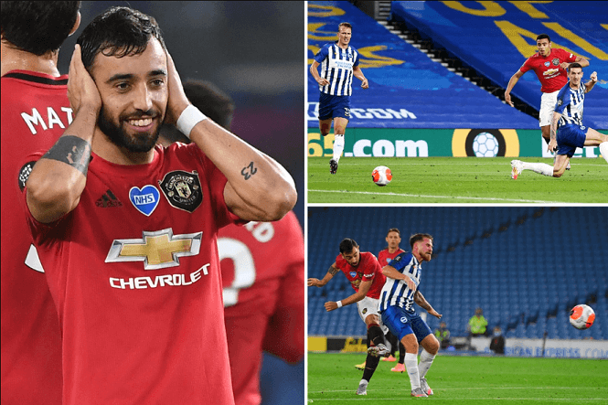 VAR lẽ ra không công nhận bàn thắng của Bruno Fernandes cho MU?