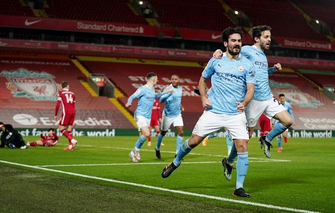 Man City san bằng kỷ lục bóng đá Anh sau khi thắng đậm Liverpool