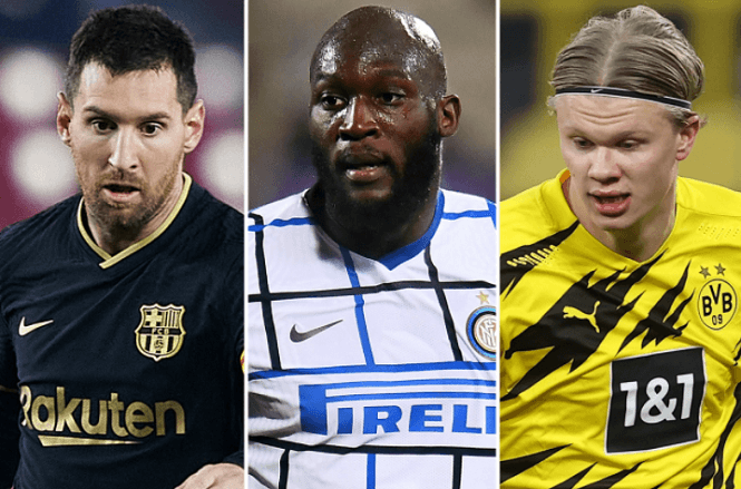 Messi và Haaland trong danh sách rút gọn 5 tiền đạo của Man City