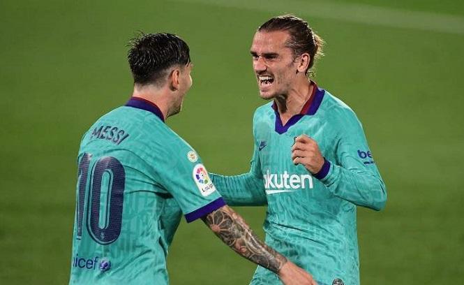 Chiêm ngưỡng Messi kiến tạo bằng gót chân cho Griezmann