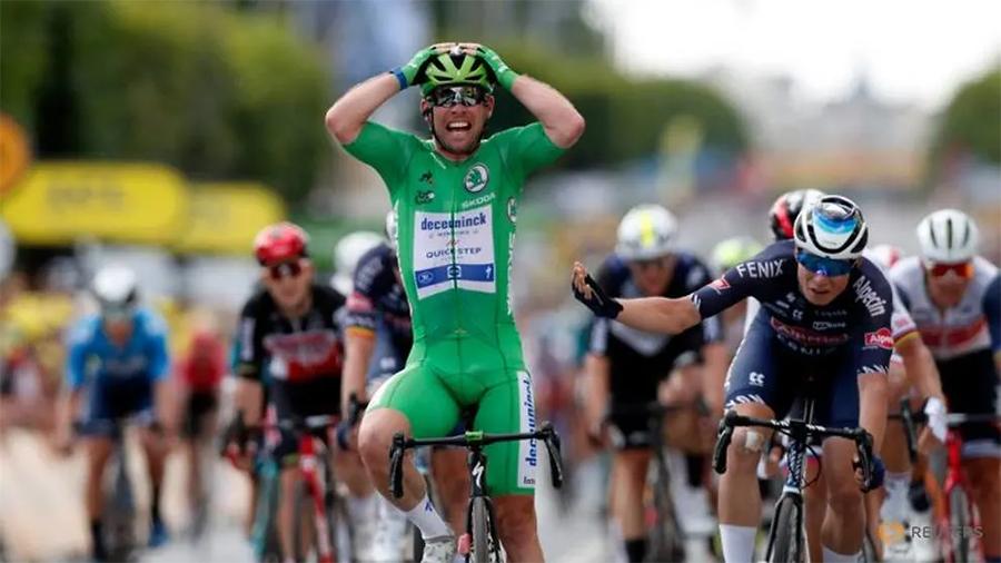 Cavendish uy hiếp kỷ lục đua xe đạp của Merckx tại Tour de France