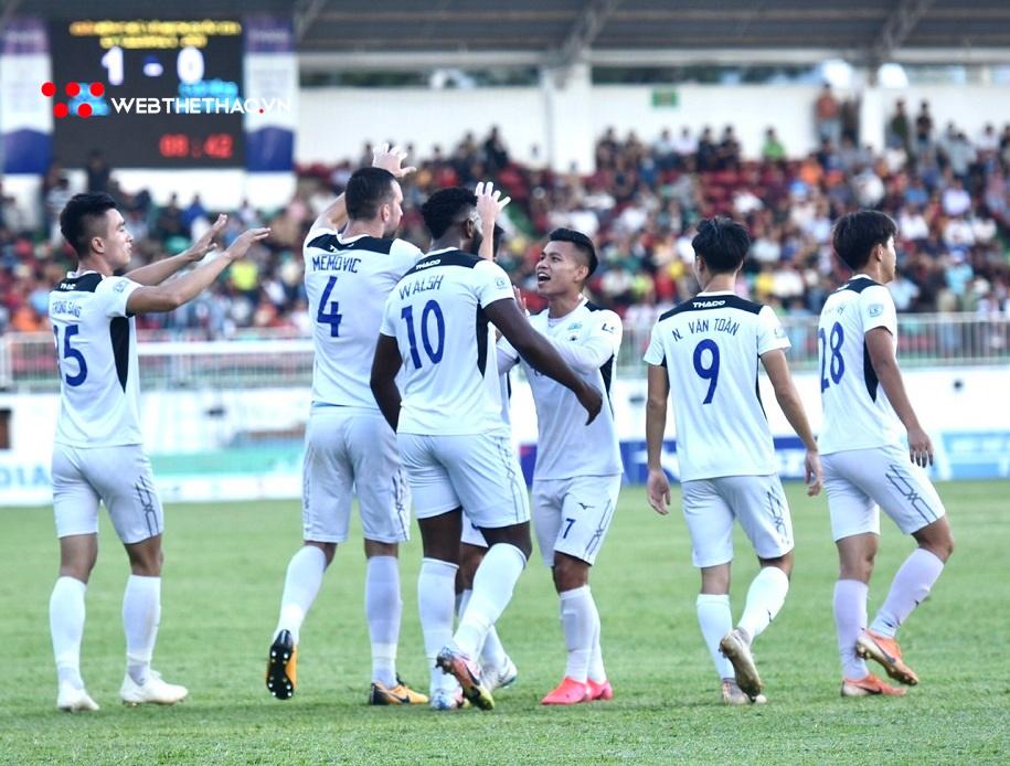 Thắng Hồng Lĩnh Hà Tĩnh, HAGL vượt mặt Hà Nội FC