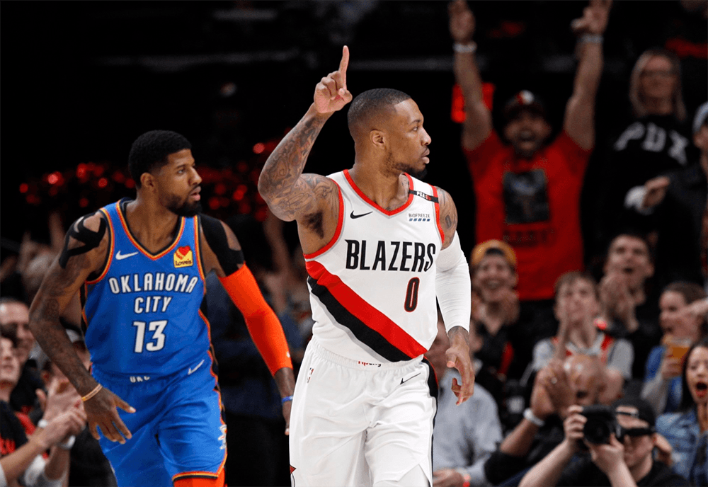 Damian Lillard và những cú ném từ gần giữa sân đang khiến fan Blazers phát cuồng