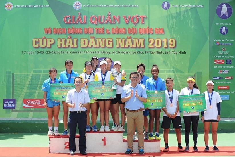 Nam Bình Dương, nữ TP.HCM vô địch Giải tennis Đồng đội trẻ và Đồng đội quốc gia 2019
