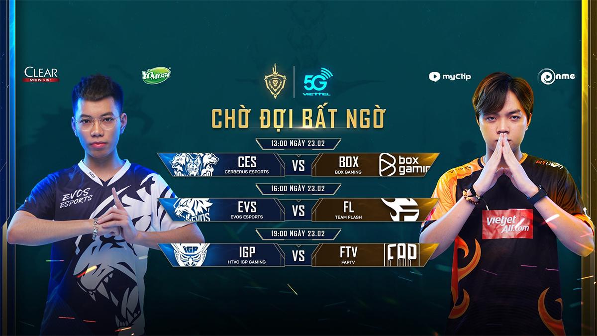 Kết quả Đấu Trường Danh Vọng Mùa Xuân 2020 hôm nay 23/2: EVOS vs FL